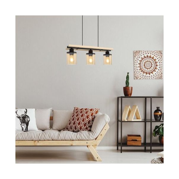 Rabalux Visilica Niylah E27 3x MAX 25W crna (72083) - 72083-1