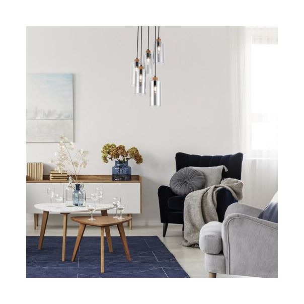 Rabalux Visilica Tanno E27 5x MAX 25W hrast (72125) - 72125