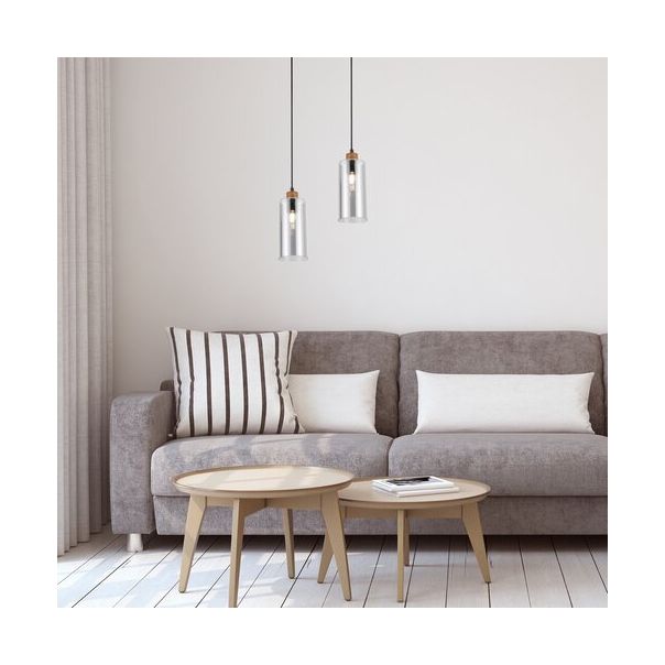 Rabalux Visilica Tanno E27 1x MAX 25W hrast (72141) - 72141-1-1