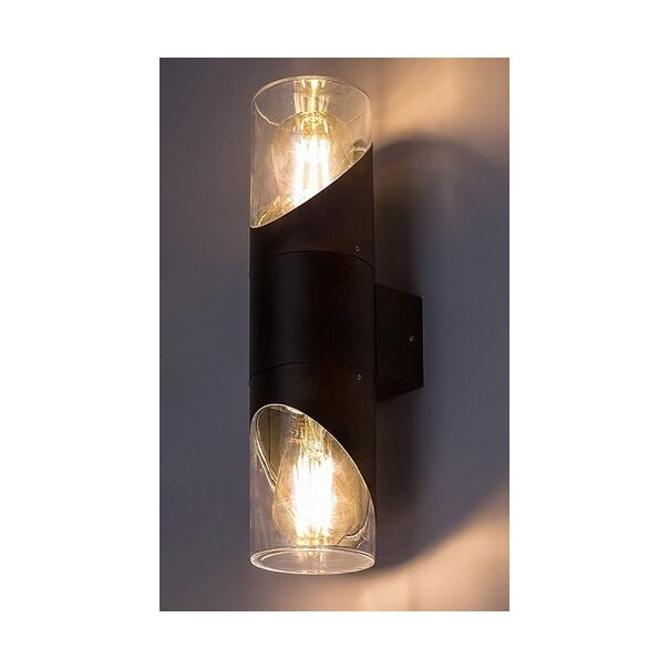 Rabalux Spoljna zidna rasveta Novigrad E27 2x MAX 28W crna (7237) - 7237