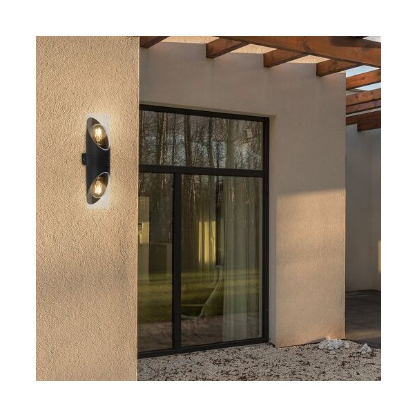 Rabalux Spoljna zidna rasveta Novigrad E27 2x MAX 28W crna (7237) - 7237