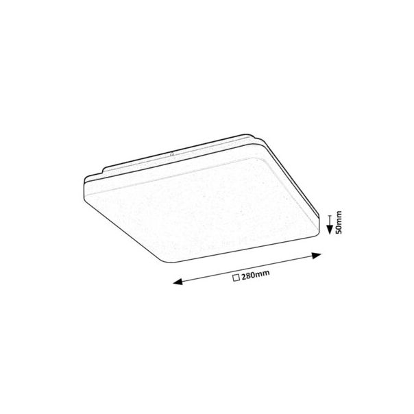 Rabalux Spoljna plafonska rasveta Pernik LED 24W crna (7250) - 7250