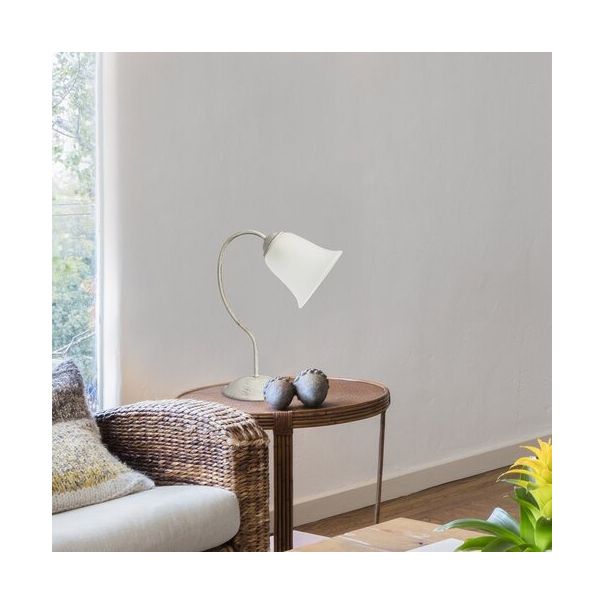 RABALUX Stona lampa Fabiola antik bela, E27 40W - 7260