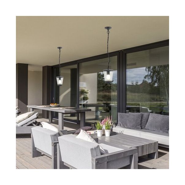 Rabalux Spoljna visilice Savano E27 1x MAX 40W antracit siva (7268) - 7268