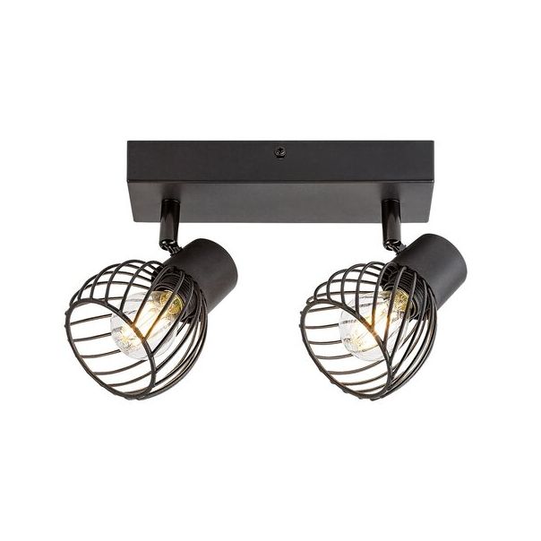 Rabalux Spot rasveta Aberama E14 2X MAX 10W crna (73002) - 73002