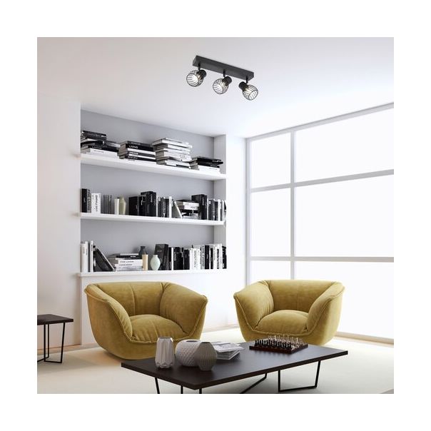 Rabalux Spot rasveta Aberama E14 3X MAX 10W crna (73003) - 73003