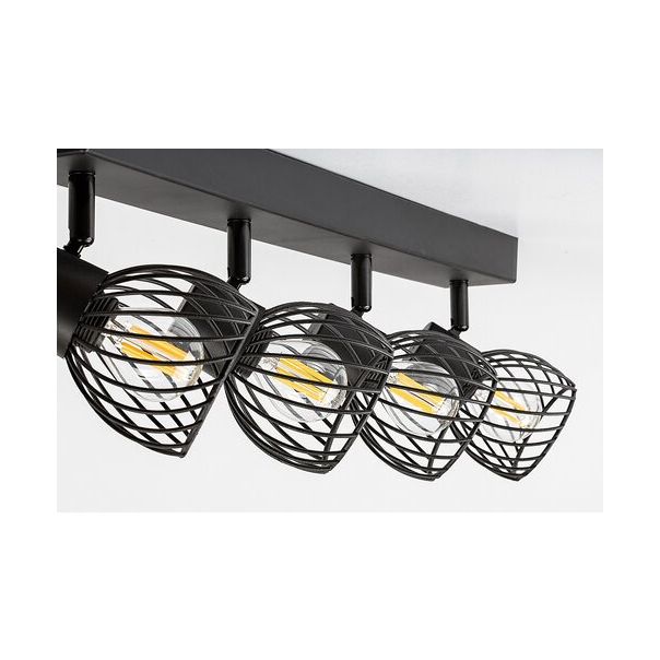 Rabalux Spot rasveta Aberama E14 4X MAX 10W crna (73004) - 73004