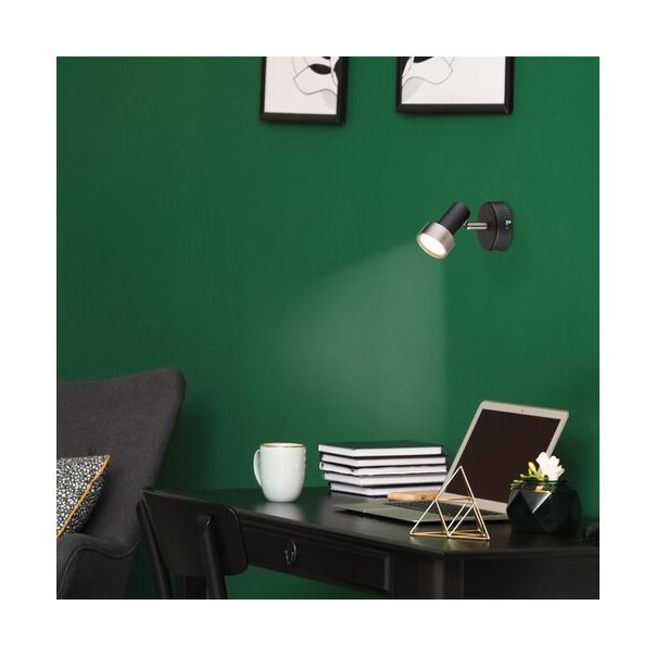 Rabalux Spot rasveta Konrad GU10 1x MAX 50W mat crno (73011) - 73011