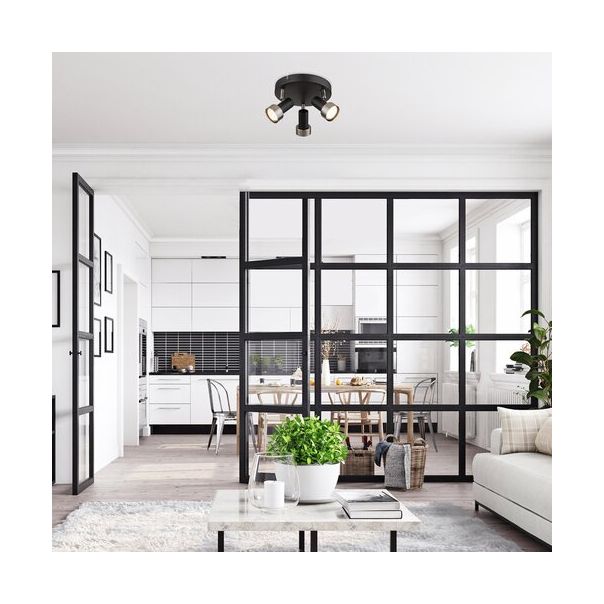 Rabalux Spot rasveta Konrad GU10 3x MAX 50W mat crno (73013) - 73013