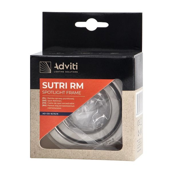 ADVITI Ugradna okrugla svetiljka MR16/GU10 Sutri, saten - ORNAD-OD-6176-N