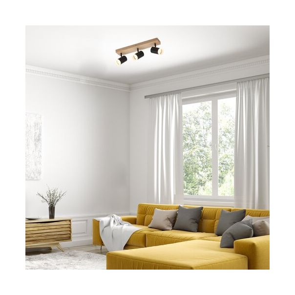 Rabalux Spot rasveta Toras GU10 3X MAX 5W hrast (73123) - 73123