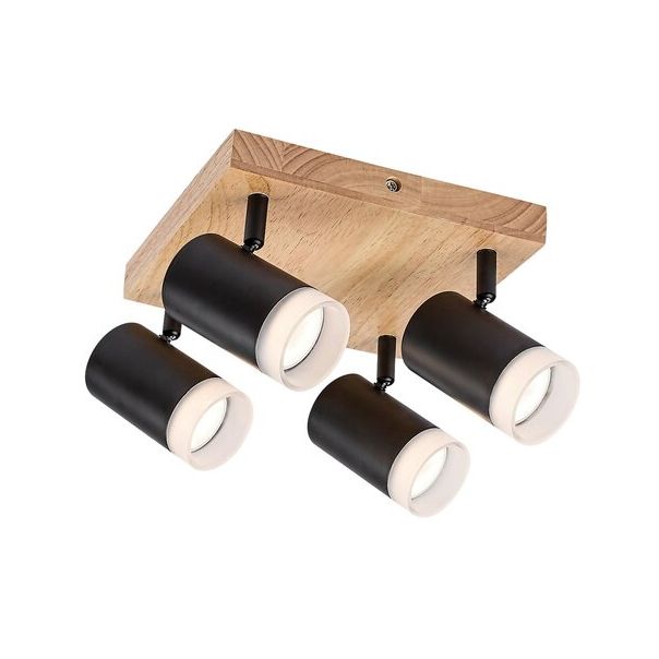 Rabalux Spot rasveta Toras GU10 4X MAX 5W hrast (73124) - 73124