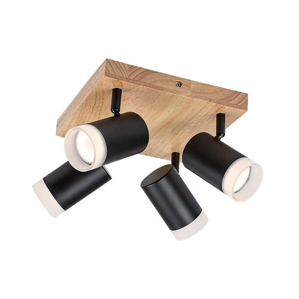 Rabalux Spot rasveta Toras GU10 4X MAX 5W hrast (73124) - 73124