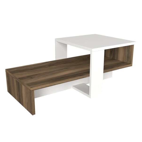 HANAH HOME Sto za dnevnu sobu Chain White Walnut - 195151