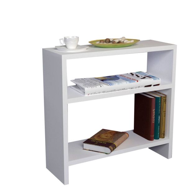 HANAH HOME Bočni sto Silvanus, bela - 731WAT2817