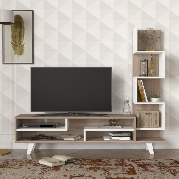 HANAH HOME TV komoda Isabel, krem/bela - 731WAT3017