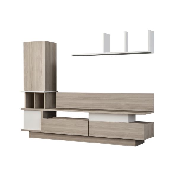 HANAH HOME TV komoda Como, bež/bela - 731WAT3045