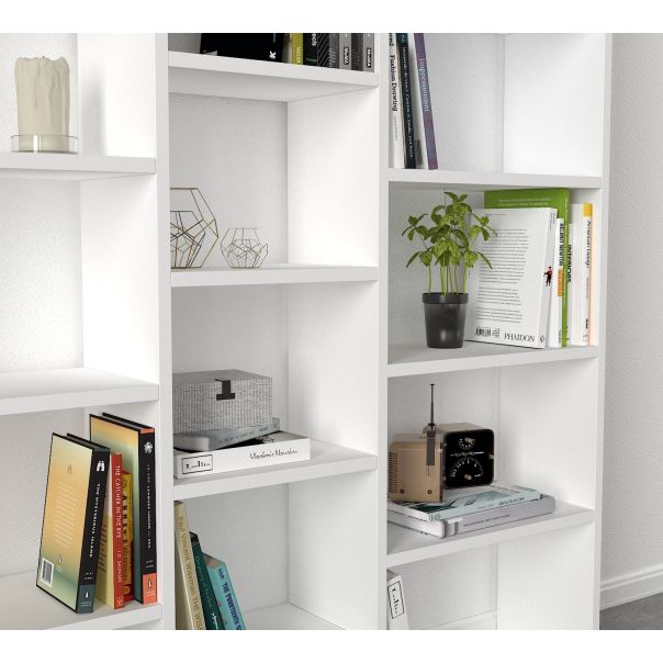 HANAH HOME Polica za knjige Ample, bela - 731WAT3601