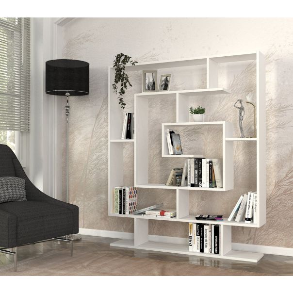 HANAH HOME Polica za knjige Sarmasik, bela - 731WAT3617