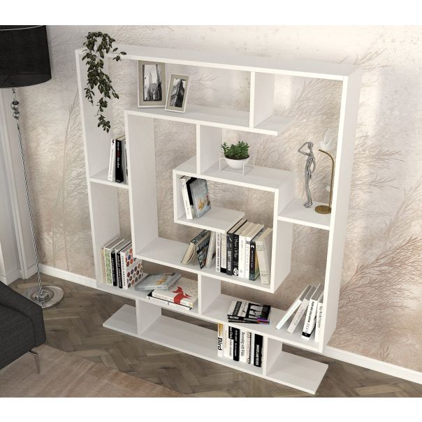 HANAH HOME Polica za knjige Sarmasik, bela - 731WAT3617