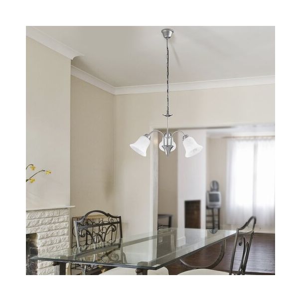 Rabalux Luster Francesca E14 3x MAX 40W brušeni hrom (7363) - 7363