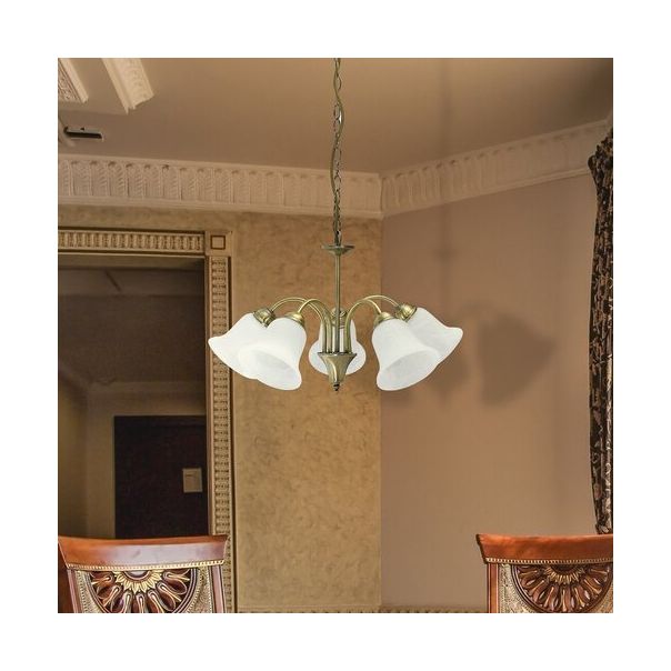 Rabalux Luster Francesca E14 5x MAX 40W bronzana (7375) - 7375