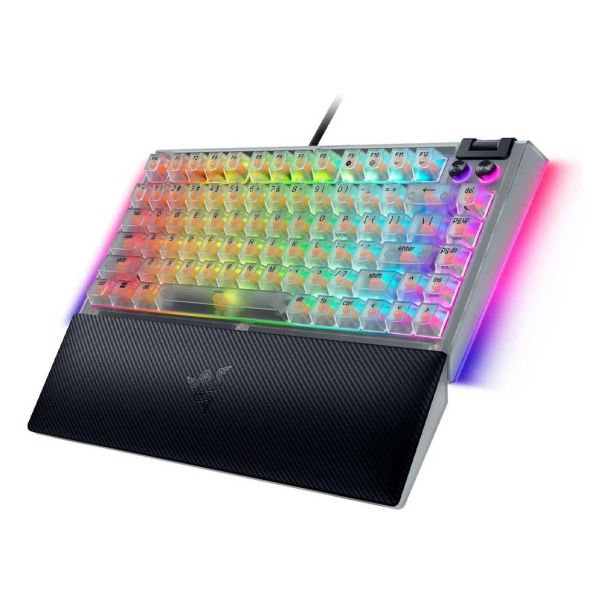 BlackWidow V4 75% - Hot-swappable Mechanical Gaming Keyboard - Phantom White Edition - US Layout - EP3252138