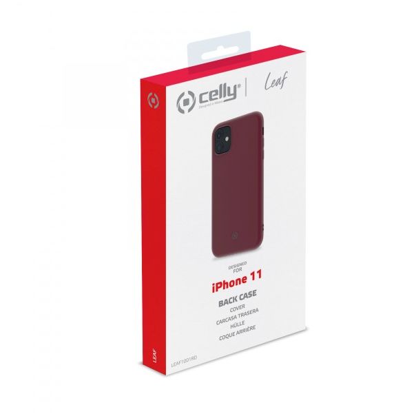 CELLY Maska LEAF za iPhone 11, crvena - LEAF1001RD