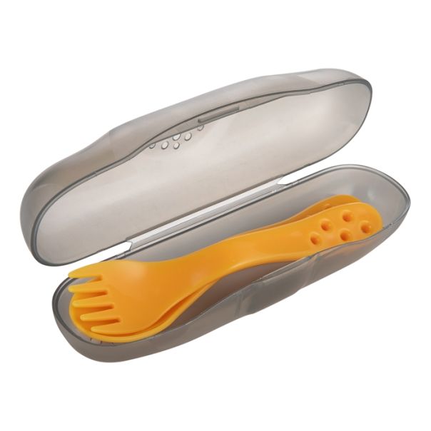 CANPOL BABIES SET ZA HRANJENJE - PUTNI SET KASIKA I VILJUSKA 74/019 - YELLOW - 74-019_yel