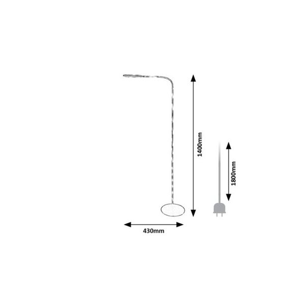 Rabalux Podne lampe Adelmo LED 10W crna (74009) - 74009