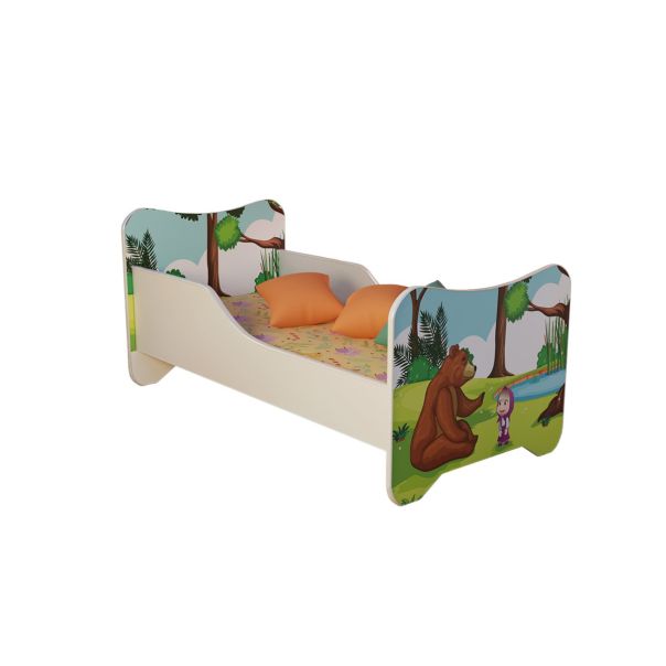 Dečiji Krevet 160X80Cm Happy Kitty Maša i Medved - 74011-1