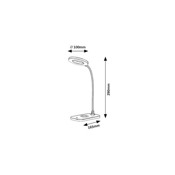 Rabalux Stona lampa Hardin LED 5W crna (74013) - 74013