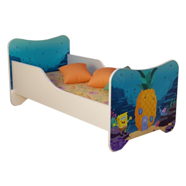 Dečiji Krevet 160X80Cm Happy Kitty Sundjer Bob - 74020