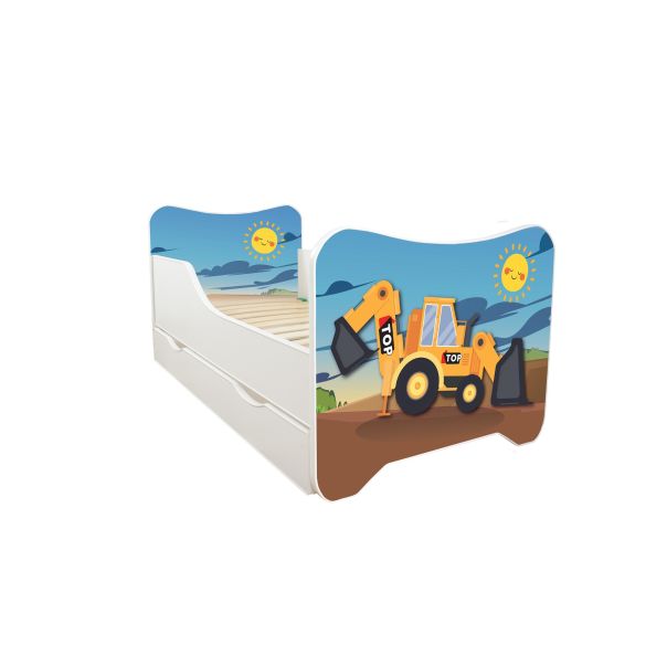 Dečiji Krevet 160X80Cm Happy Kitty + Fioka Excavator - 74041