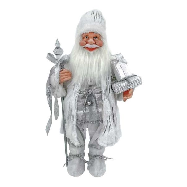 FESTA Novogodišnja figura Artur, Deda Mraz, bela, 60cm - 740945
