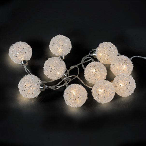 FESTA Novogodišnje lampice, kuglice bele 10 LED 740012 - 741102