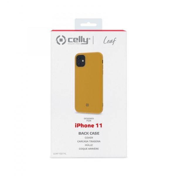 CELLY Maska LEAF za iPhone 11, žuta - LEAF1001YL
