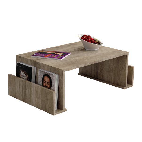 HANAH HOME Klub sto Magazin, braon - 745DCD2802