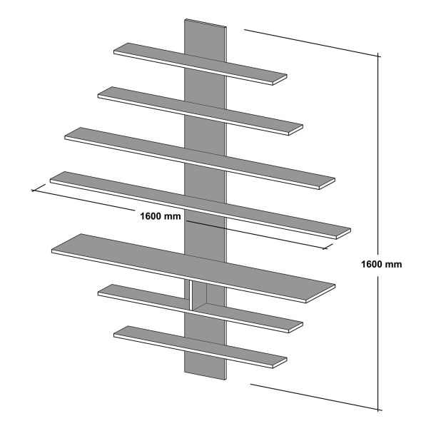 HANAH HOME TV komoda Zebra, bela/braon - 745DCD3020