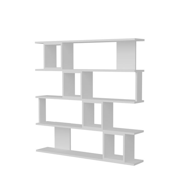 HANAH HOME Polica za knjige Wind, bela - 745DCD3618