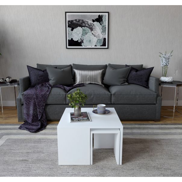 HANAH HOME Sto za dnevnu sobu Ortanca White - 195112