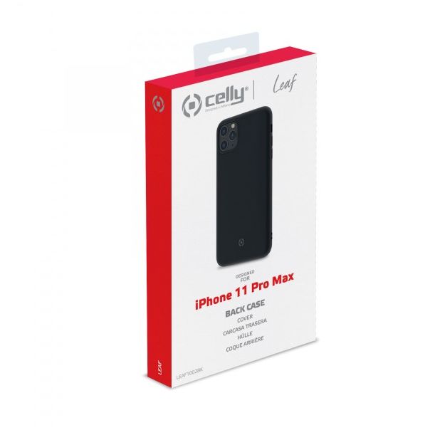 CELLY Maska LEAF za iPhone 11 PRO MAX, crna - LEAF1002BK