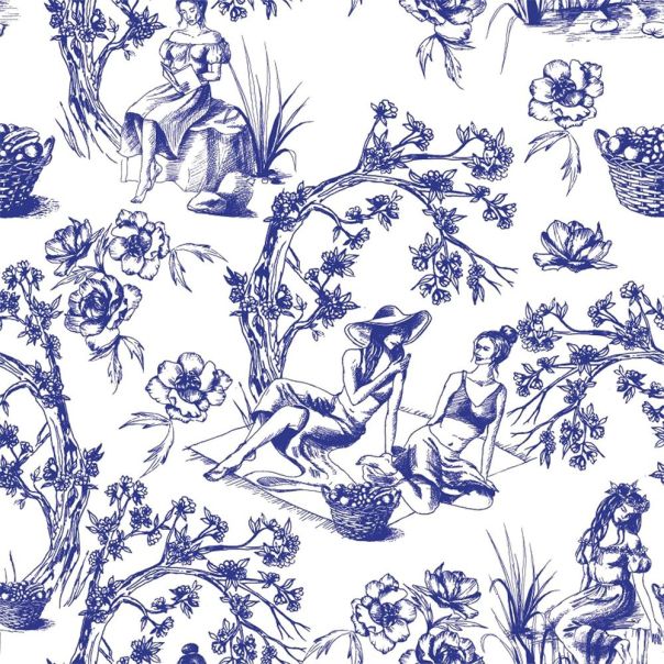 Maska za Iphone 14 Pro Max 6.7 plava CASE&ME sa maramom - 225351