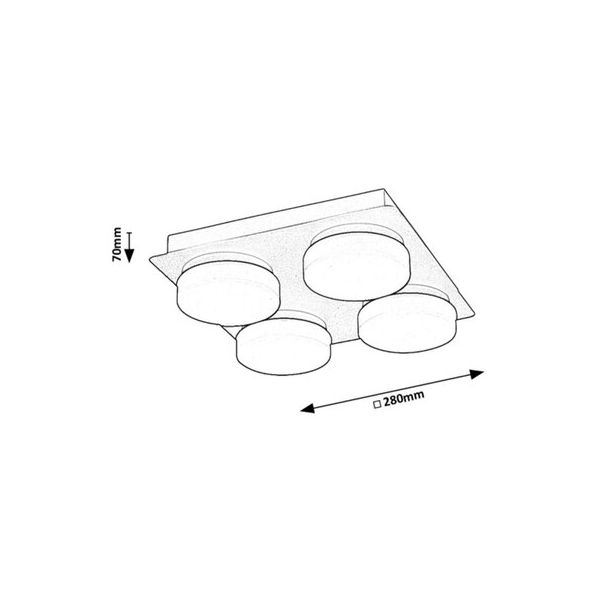 Rabalux Kupatilska rasveta Attichus LED 21W mat crno (75004) - 75004