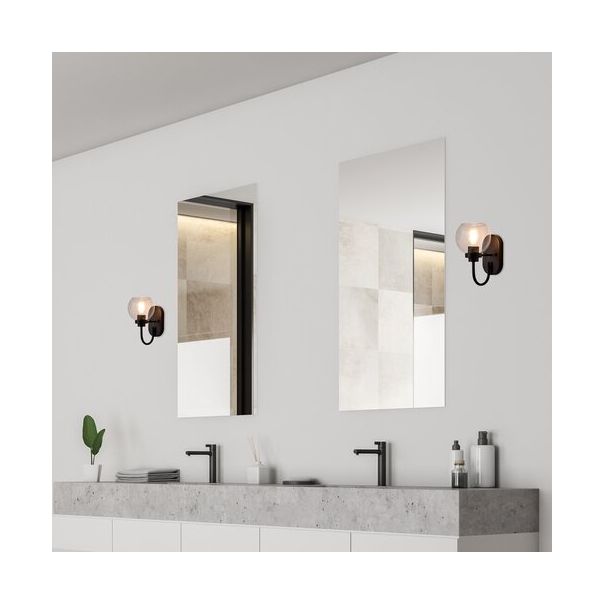 Rabalux Kupatilska rasveta Tirina E27 1x MAX 15W mat crno (75005) - 75005