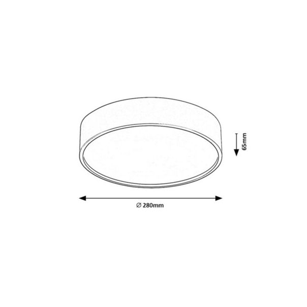 Rabalux Plafonjera Larcia LED 18W srebrna (75010) - 75010-1