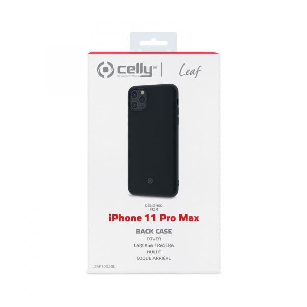 CELLY Maska LEAF za iPhone 11 PRO MAX, crna - LEAF1002BK