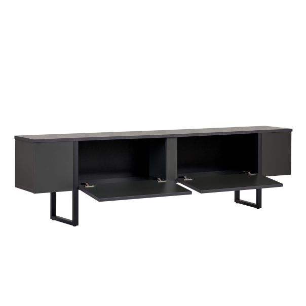 NORDURE TV komoda Onera, antracit/crna - EP3058096