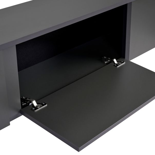 NORDURE TV komoda Onera, antracit/crna - EP3058096