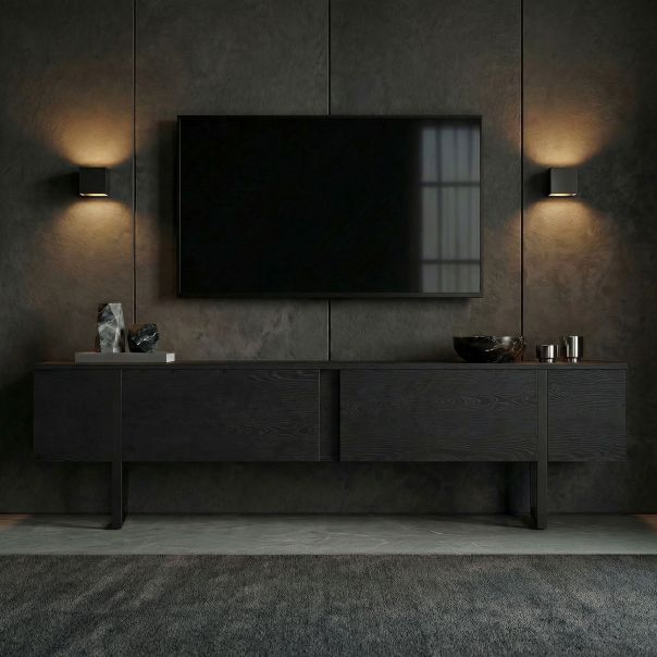 NORDURE TV komoda Onera, crna - EP3058108